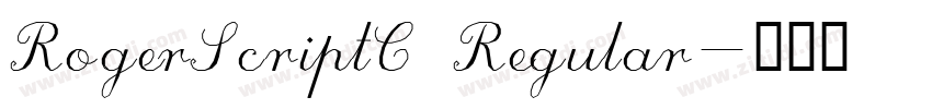 RogerScriptC Regular字体转换